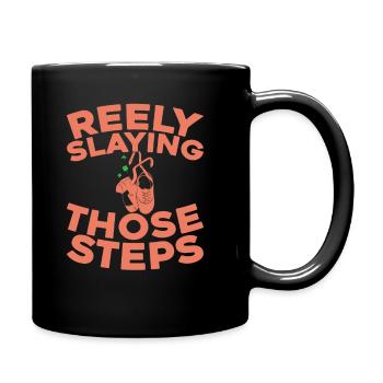 Irish Dance Irischer Tanz - Tasse einfarbig - Schwarz - Rechts