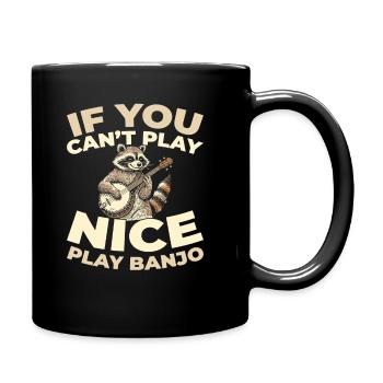 Banjo - Tasse einfarbig - Schwarz - Rechts