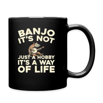 Banjo - Tasse einfarbig - Schwarz - Rechts