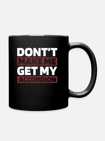 Akkordeon - Tasse einfarbig - Schwarz