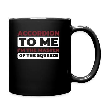 Akkordeon - Tasse einfarbig - Schwarz - Rechts