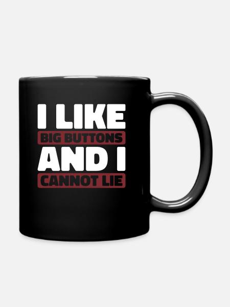 Akkordeon - Tasse einfarbig - Schwarz