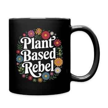 Végétarien Végétalien Végétarien Végétarien - Mug uni - noir - Droite
