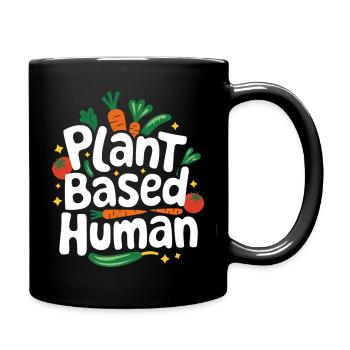 Végétarien Végétalien Végétarien Végétarien - Mug uni - noir - Droite
