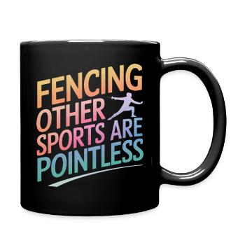 Fencing Fencers - Full Colour Mug - black - Right