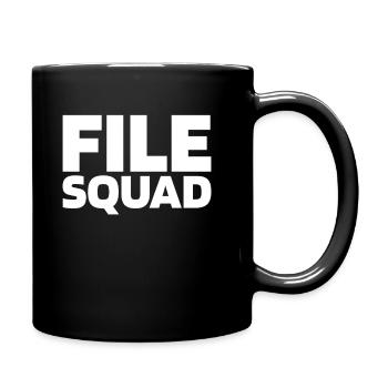 Gerichtsschreiber Kader - Tasse einfarbig - Schwarz - Rechts