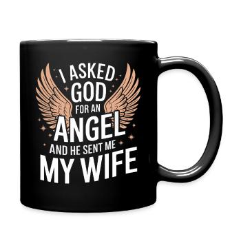 Woman Wife Partner Family Married - Full Colour Mug - black - Right