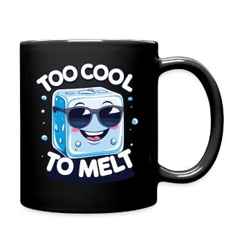 Too Cool to Melt - Cooler Eiswürfel - Tasse einfarbig - Schwarz - Rechts