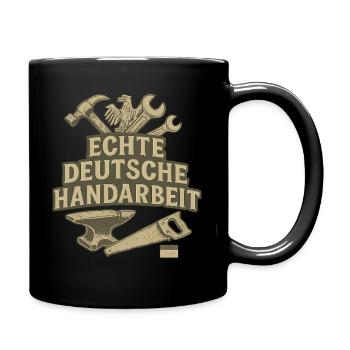 Handarbeit - Tasse einfarbig - Schwarz - Rechts