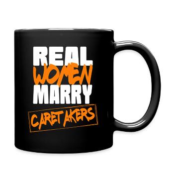 Vraie femme épouser des gardiens - Mug uni - noir - Droite