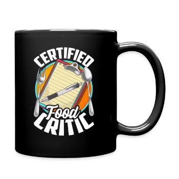 Critique de restaurant certifié Testeur de restaurant - Mug uni - noir - Droite