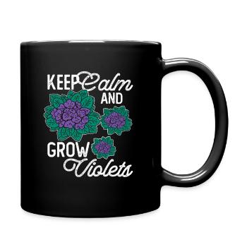 Violet Love for Florists With Humor - Full Colour Mug - black - Right
