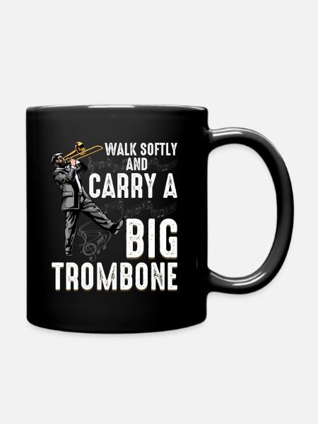 Posaunen-Humor Für Marschkapellen-Fans - Tasse einfarbig - Schwarz