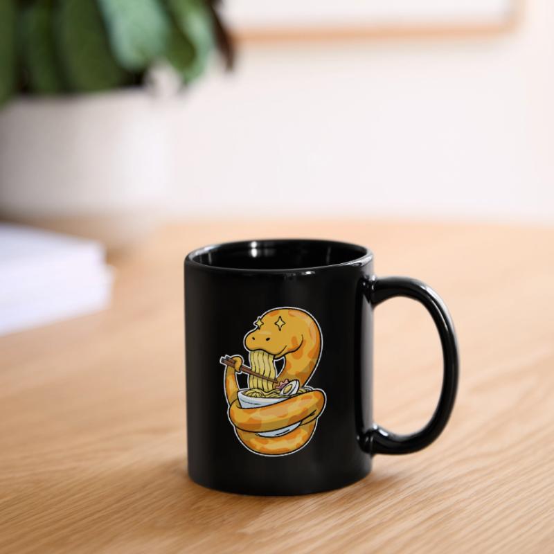 King python eating ramen Full Colour Mug