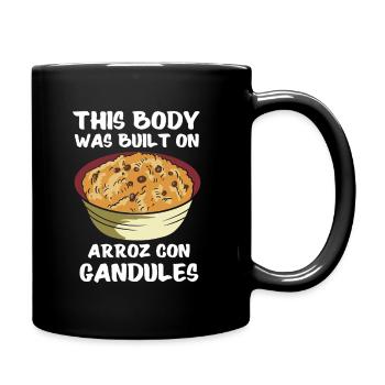 Arroz Con Gandules Puerto Ricanisches Essen - Tasse einfarbig - Schwarz - Rechts