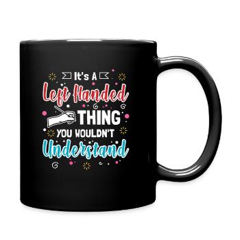 L’humour gaucher - C’est un truc de gaucher - Mug uni - noir - Droite