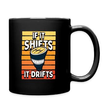 Drift avec transmission manuelle amateur de voitures Humour - Mug uni - noir - Droite