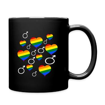 Gay Pride Christopher Street Day CSD Arc-en-ciel - Mug uni - noir - Droite