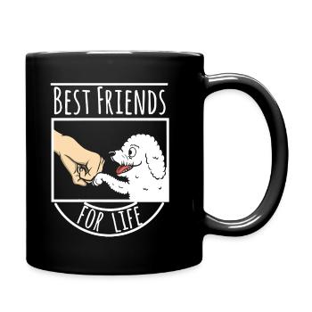 Bichon Frise Best Friends For Life - Full Colour Mug - black - Right