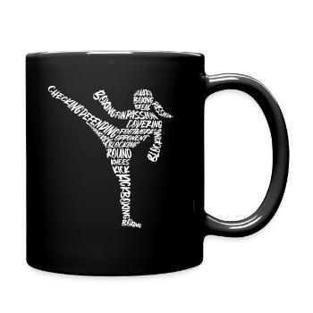 Muay Thai Kickboxer Arts Martiaux Filles Kickboxing - Mug uni - noir - Droite