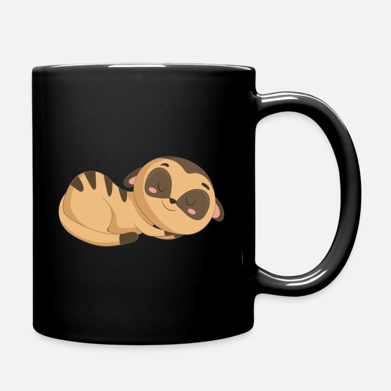 Erdmännchen - Tasse einfarbig - Schwarz