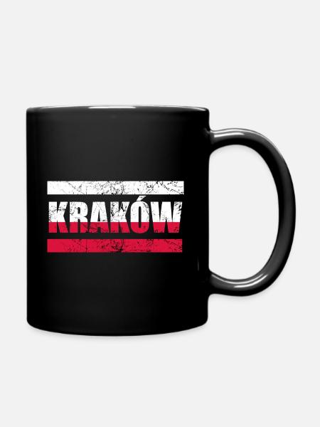 Krakow Polska Poland Gift Kraków Krakow - Full Colour Mug - black