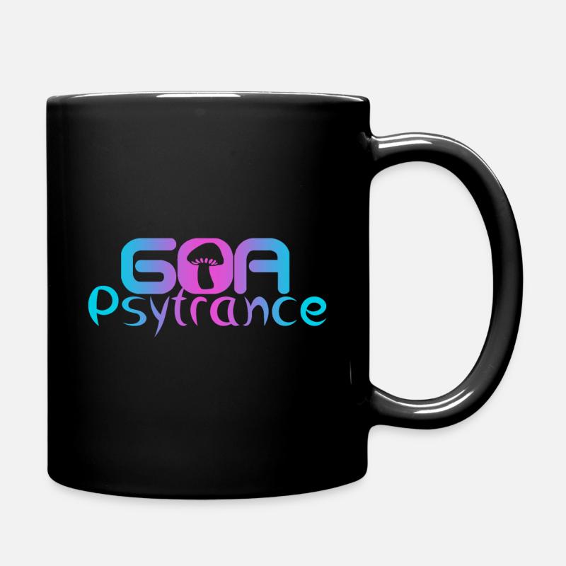 Goa Psytrance Psy - Tasse einfarbig - Schwarz