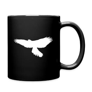 Adler Greifvogel Fliegen Vogel Frei - Tasse einfarbig - Schwarz - Rechts