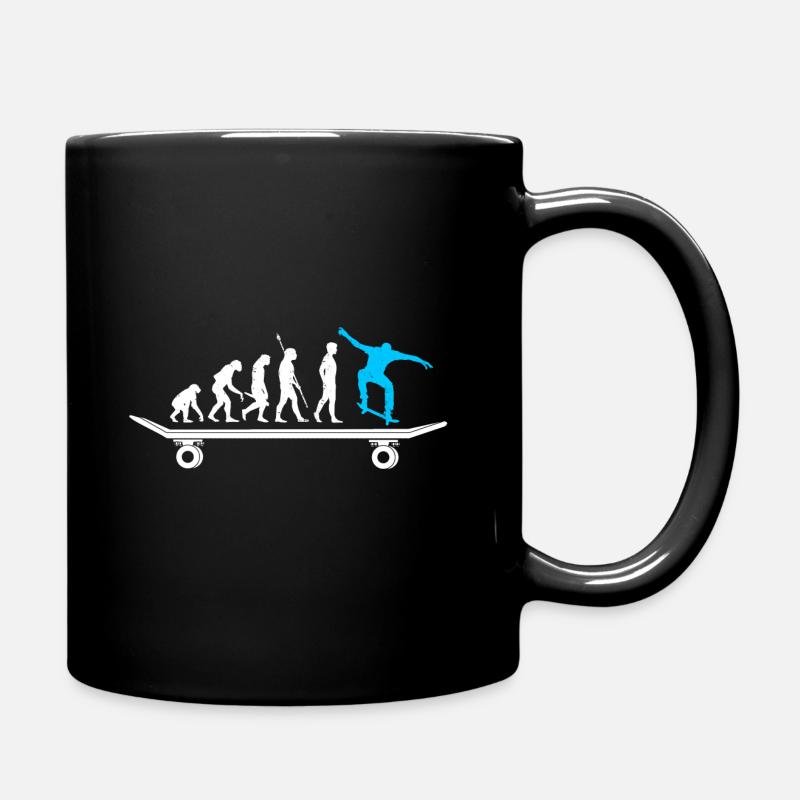 Skateboarder évolution skateboard - Mug uni - noir