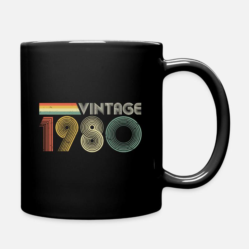 Millésime 1980, 43ème anniversaire - Mug uni - noir