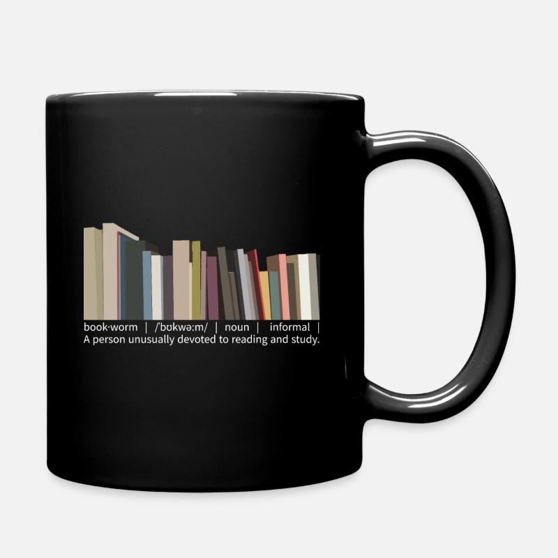 Ver de livre en anglais - Mug uni - noir