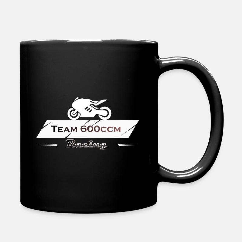 Team 600cc Motorcycle Racing - Full Colour Mug - black