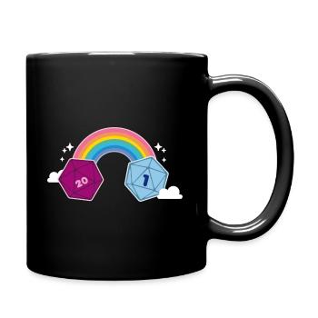 Pen and Paper Magic Rainbow - Full Colour Mug - black - Right
