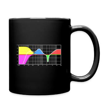 Égaliseur paramétrique - ingénierie du son - Mug uni - noir - Droite
