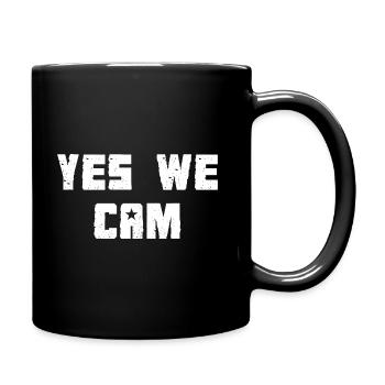 yes we cam - Full Colour Mug - black - Right