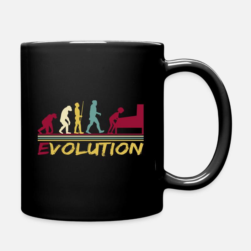 Pinball Flippern Flipperautomat Evolution Retro - Tasse einfarbig - Schwarz