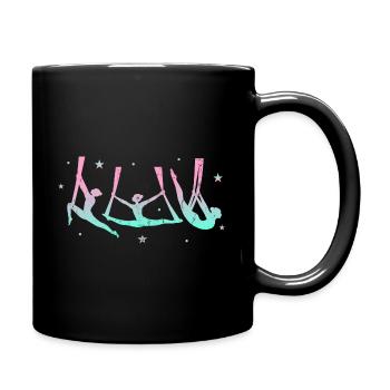 Dames acrobaties athlètes de cirque pente arithmétique - Mug uni - noir - Droite