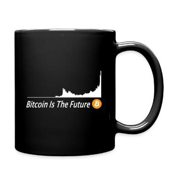Bitcoin cours Bitcoin Is The Future Bitcoin Button - Mug uni - noir - Droite