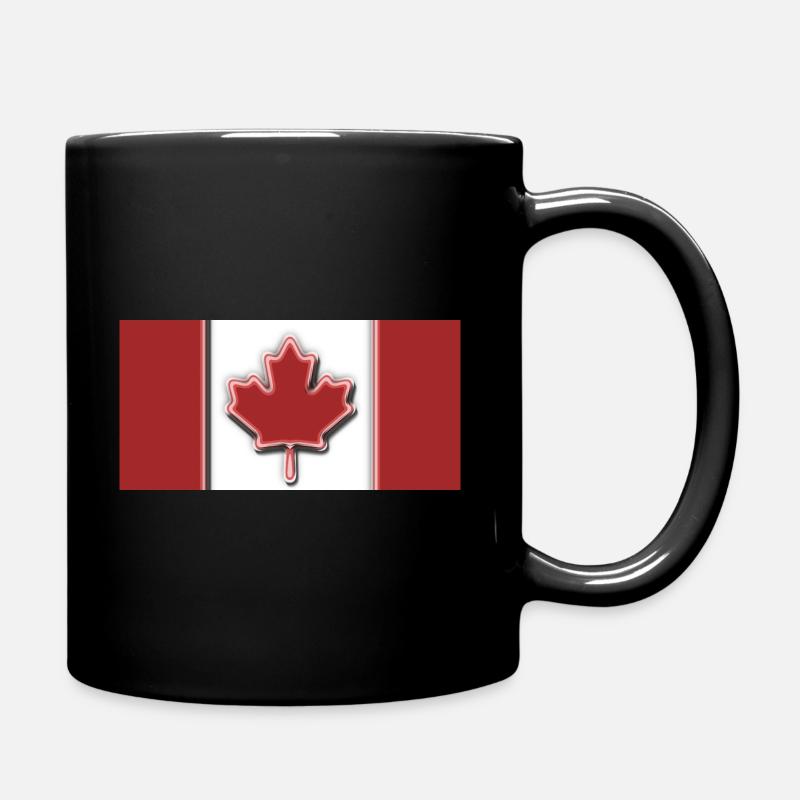 Canada Flag - Full Colour Mug - black