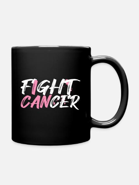 Bekämpfe Brustkrebs Rosa Schleife - Tasse einfarbig - Schwarz