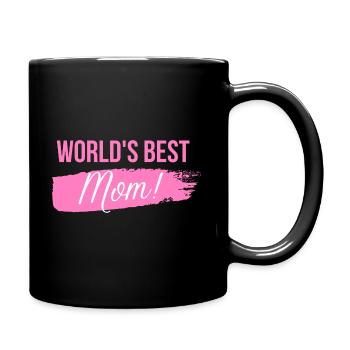 World's Best Mother - Full Colour Mug - black - Right