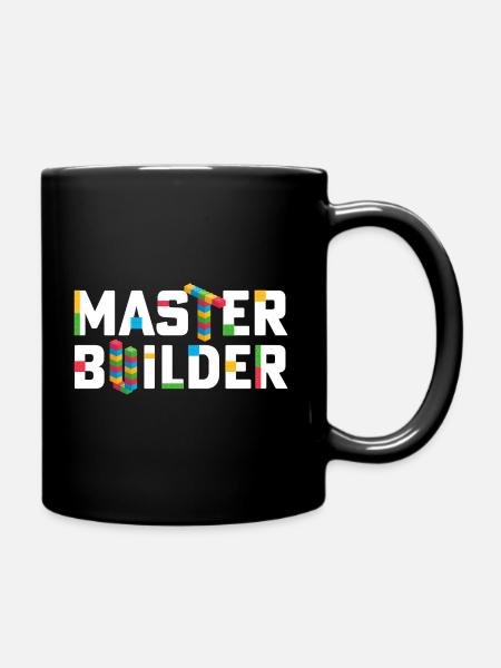 Master Builder Blocs de construction Briques Constructeurs papa - Mug uni - noir