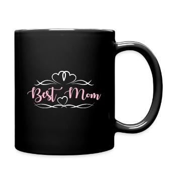 Best Mom Hearts Mother's Day - Full Colour Mug - black - Right