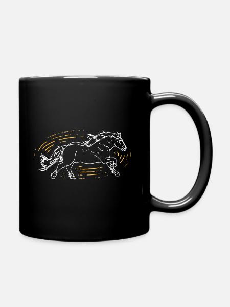Cheval - Mug uni - noir