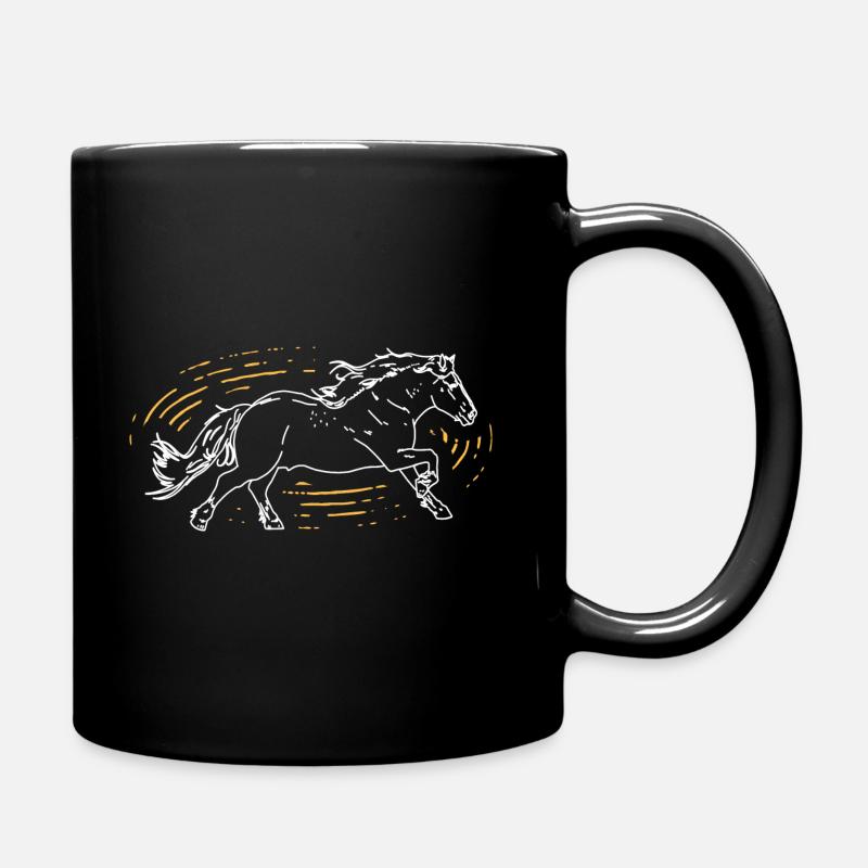 Cheval - Mug uni - noir