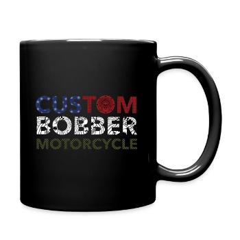 CUSTOM BOBBER MOTORCYCLE - Mug uni - noir - Droite