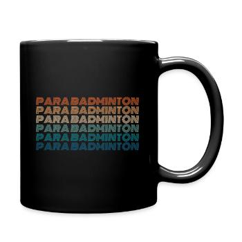 ballsport Badminton Federball Wettkampf - Tasse einfarbig - Schwarz - Rechts