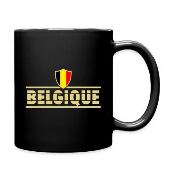 Football flag flag Belgique Belgium Belgium - Full Colour Mug - black - Right