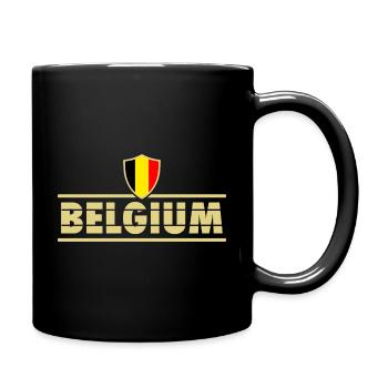 Football flag flag Belgique Belgium Belgium - Full Colour Mug - black - Right