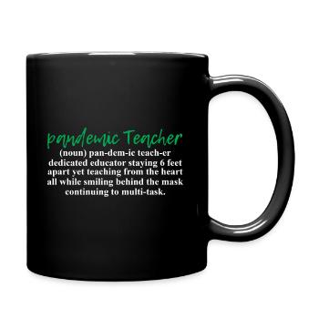 Online-Lehrer - Tasse einfarbig - Schwarz - Rechts